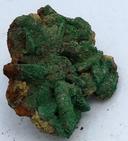 Bournonite, malachite, stibiconite, Le Loiras, Hérault.