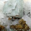 Fluorine, Quartz et Chalcopyrite, Le Burc (Burg), Tarn.
