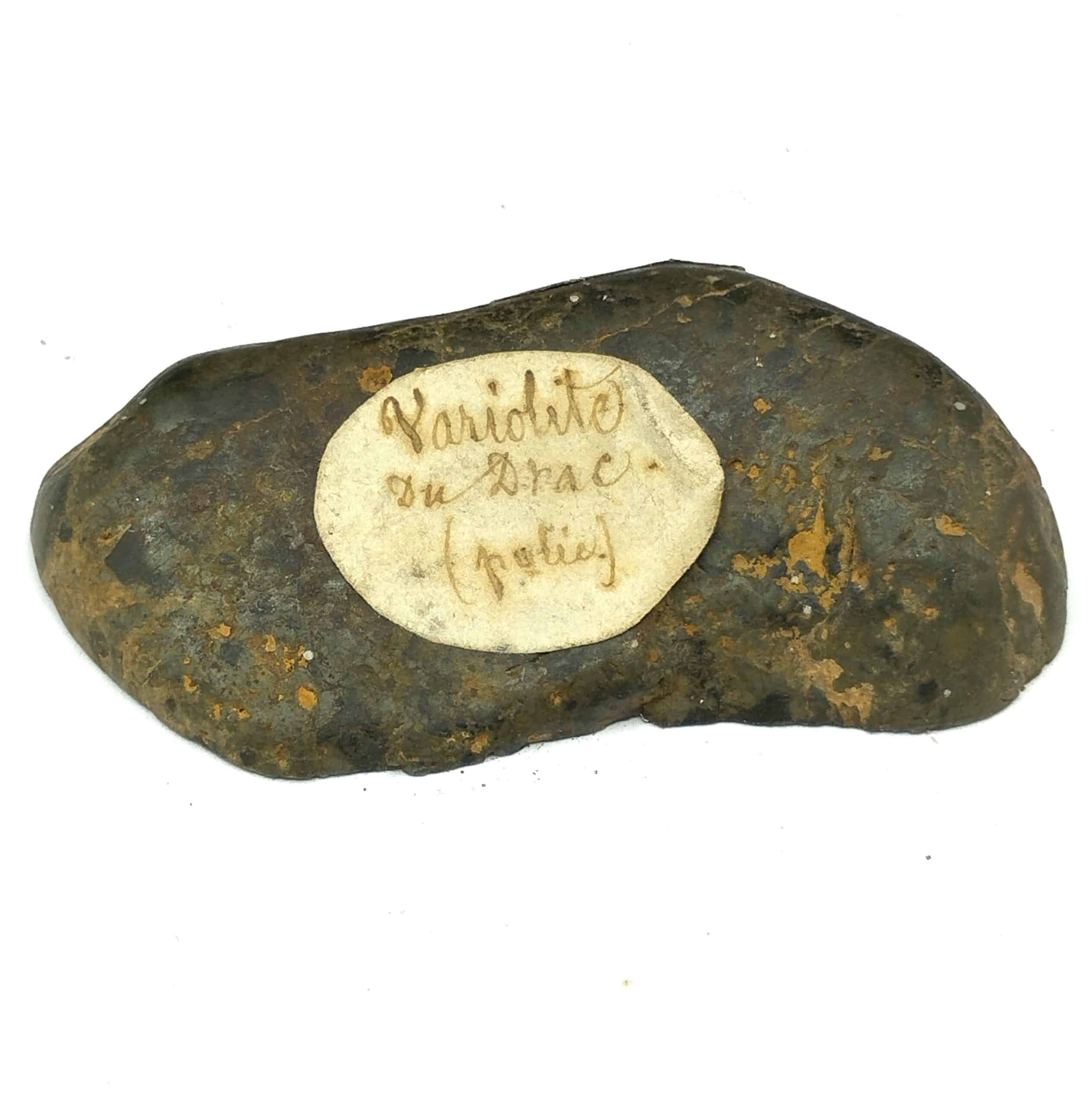 Variolite polie, Vallée du Drac, Isère.