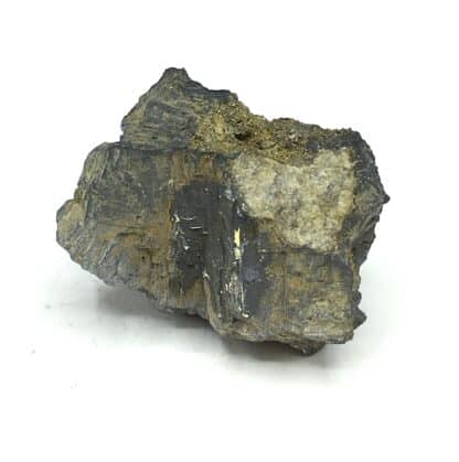 Pyrite sur Galène, Rochechouart, Haute-Vienne, Limousin.