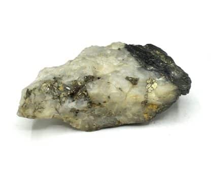 Bismuthinite et Pyrite, La Grange, Meymac, Corrèze, Aquitaine, France.