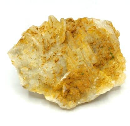 Pyromorphite sur Baryte, Les Farges, Ussel, Corrèze.