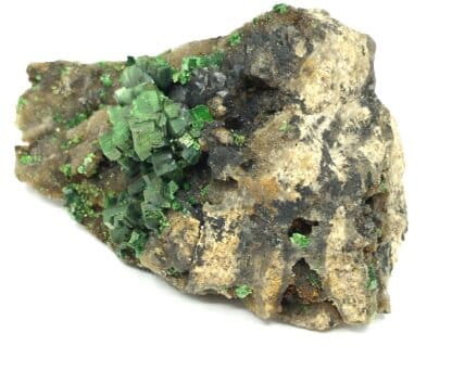 Torbernite, Margabal, Entraygues-sur-Truyère, Aveyron.