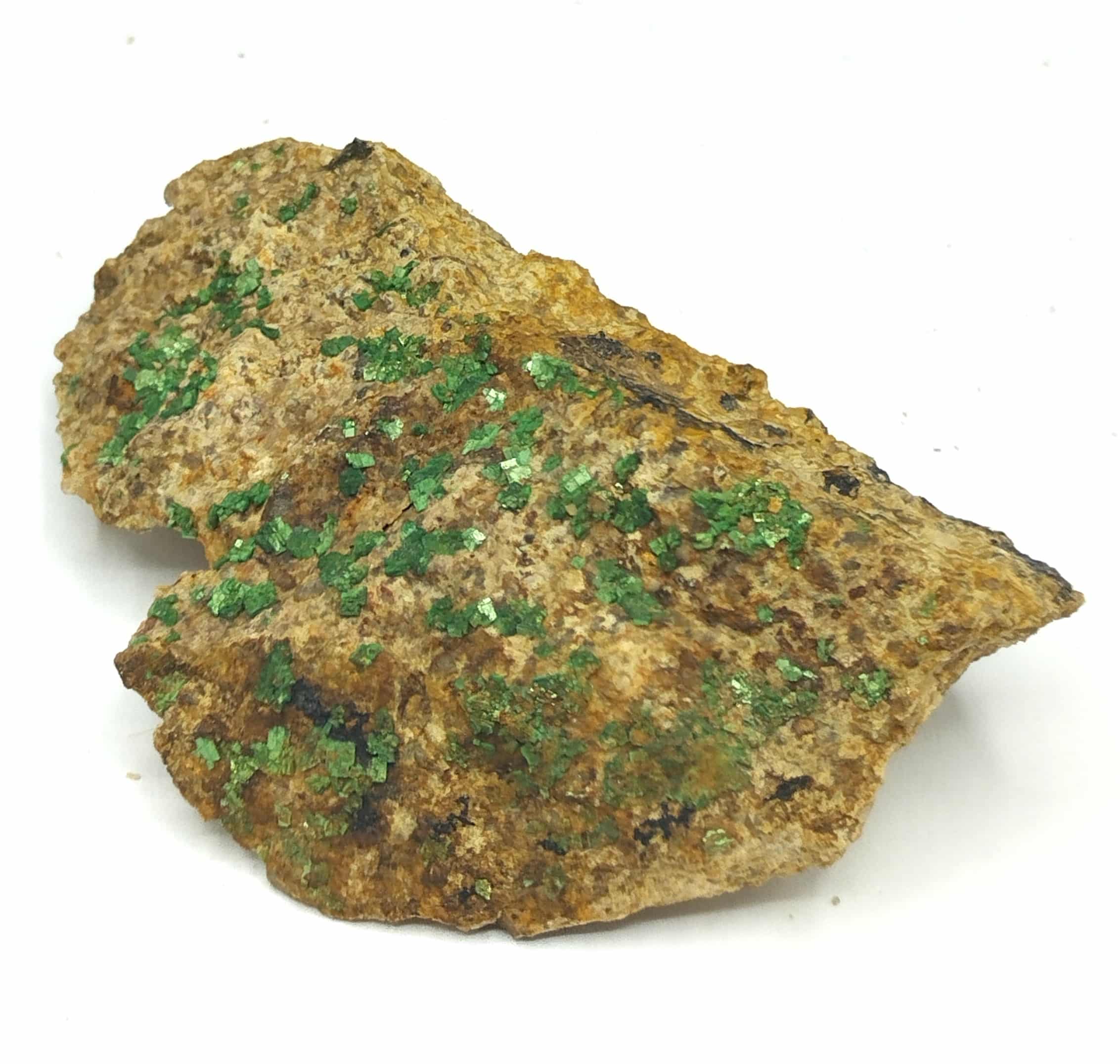 Torbernite, Puy de l’Age, Bellezane, Haute-Vienne, Limousin.