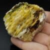 Pyromorphite sur Baryte, La Chanjourde, Ussel, Corrèze.
