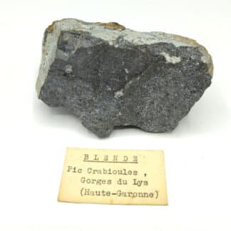 Blende (Sphalérite), Pic Crabioules, Gorges du Lys, Haute-Garonne, Pyrénées.