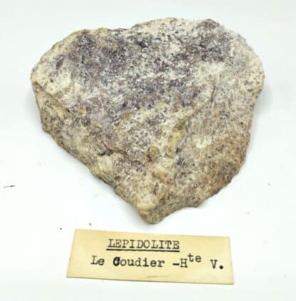 Lépidolite, Le Coudier, Ambazac, Haute-Vienne, Limousin.