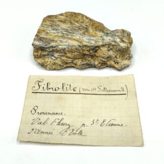 Fibrolite (Sillimanite), Valfleury, Saint-Etienne, Loire.