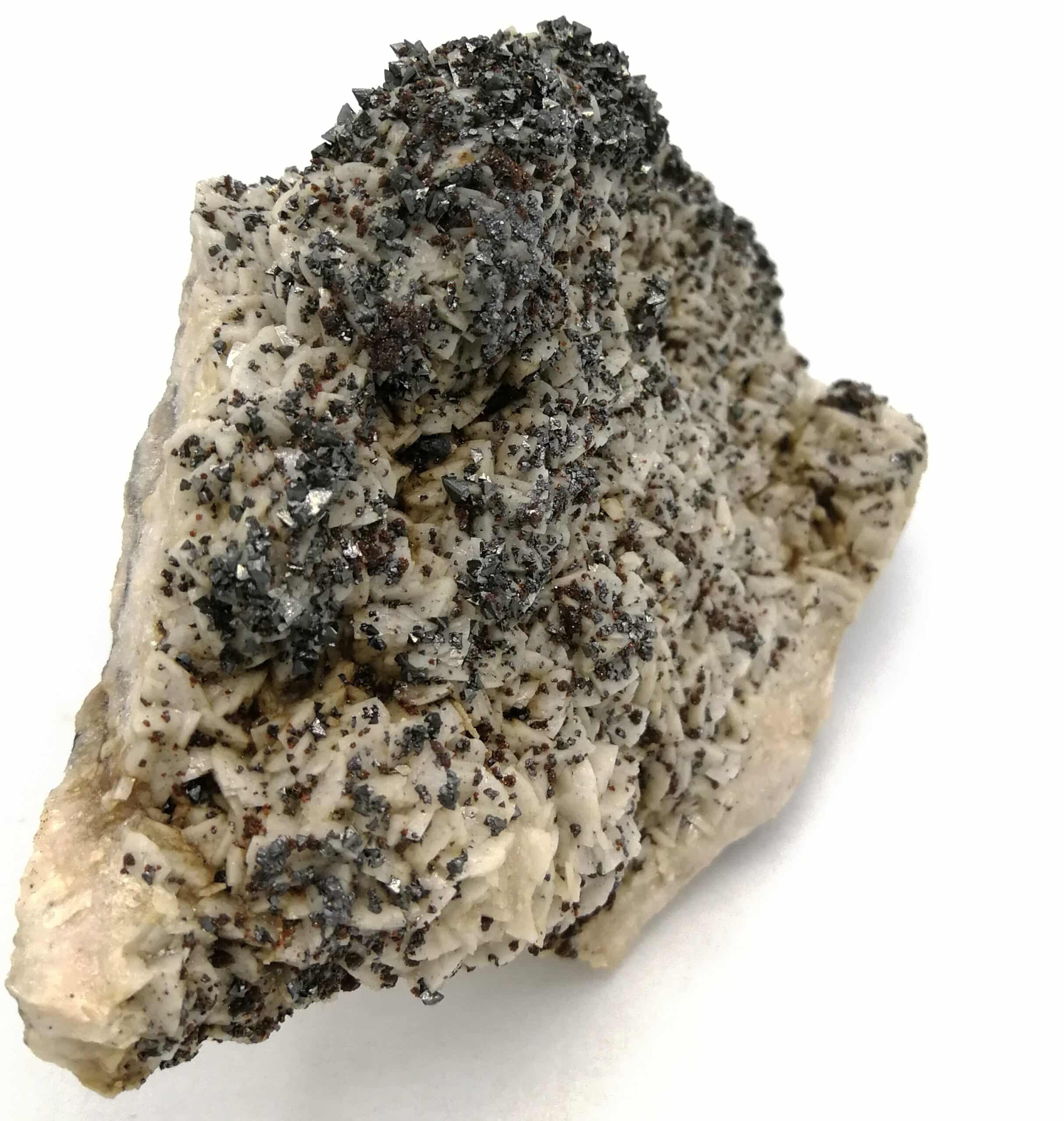 Tétraédrite, blende sur dolomite, Le Loiras, Hérault.