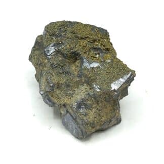 Pyrite sur Galène, Rochechouart, Haute-Vienne, Limousin.