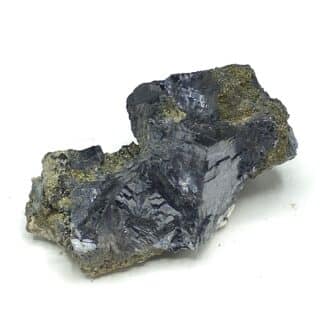 Pyrite sur Galène, Rochechouart, Haute-Vienne, Limousin.