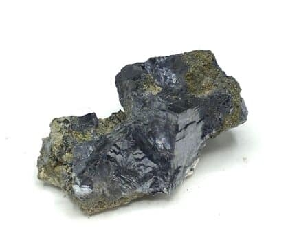 Pyrite sur Galène, Rochechouart, Haute-Vienne, Limousin.