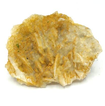 Pyromorphite sur Baryte, Les Farges, Ussel, Corrèze.