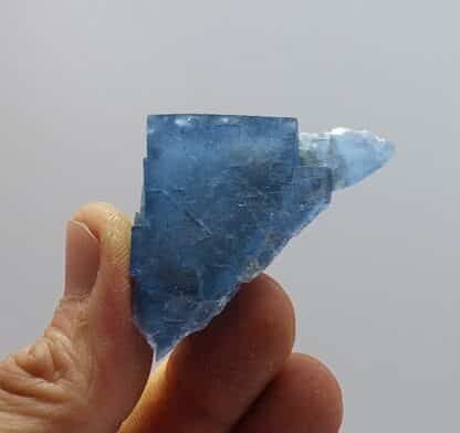 Fluorite bleue, mine de Padiès, Tarn, France.