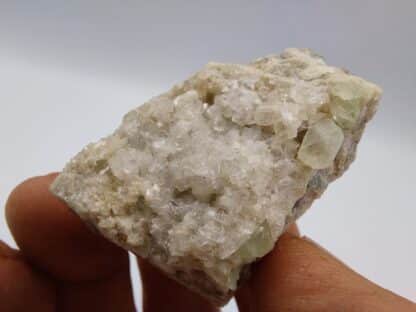 Heulandite et Fluorite, glacier du Rhône, Valais, Suisse.