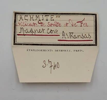 Achmite (Aegirine), Magnet Cove, Arkansas, USA.