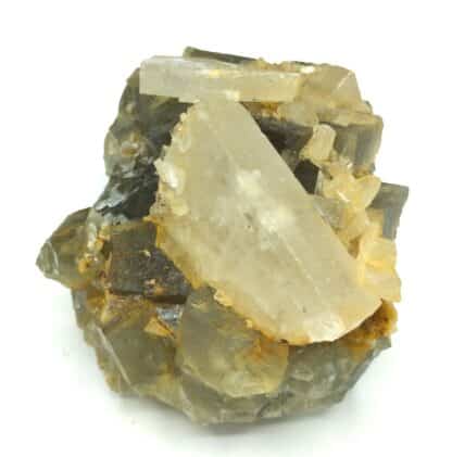 Fluorine (Fluorite) et Barytine (Baryte), Mine de l’Avellan, Var.