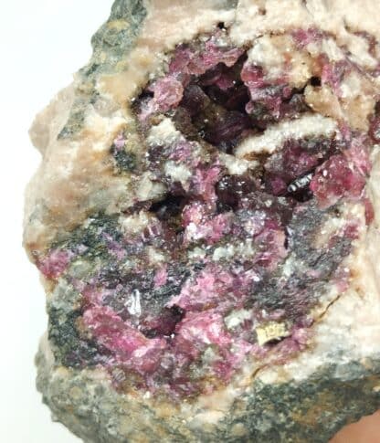 Rosélite et Wendelwilsonite, Bou Azzer, Maroc.