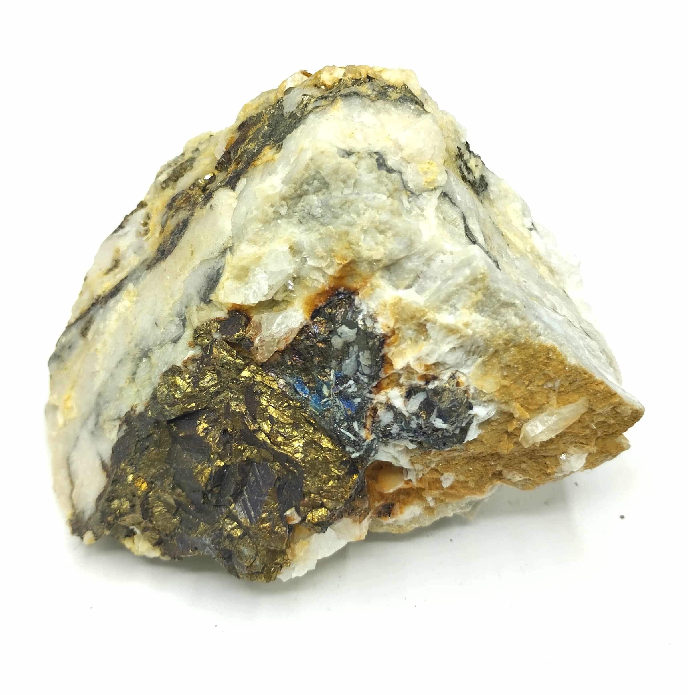 Chalcopyrite, Pyrite, Galène, Montées Pélissier, Les Houches, Haute-Savoie.
