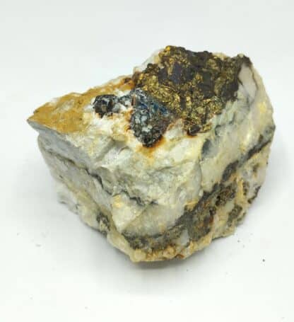 Chalcopyrite, Pyrite, Galène, Montées Pélissier, Les Houches, Haute-Savoie.