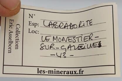Labradorite, Le Monestier sur Gazeilles, Haute-Loire.