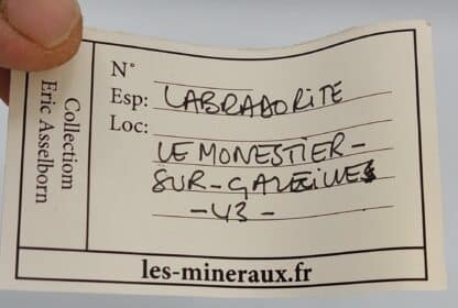 Labradorite, Le Monastier sur Gazeilles, Haute-Loire.