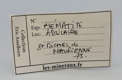 Hématite et Adulaire, Saint-Michel de Maurienne, Savoie.