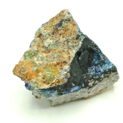 Linarite, Cérusite et Galène, Leadhills, Écosse, Royaume-Uni.