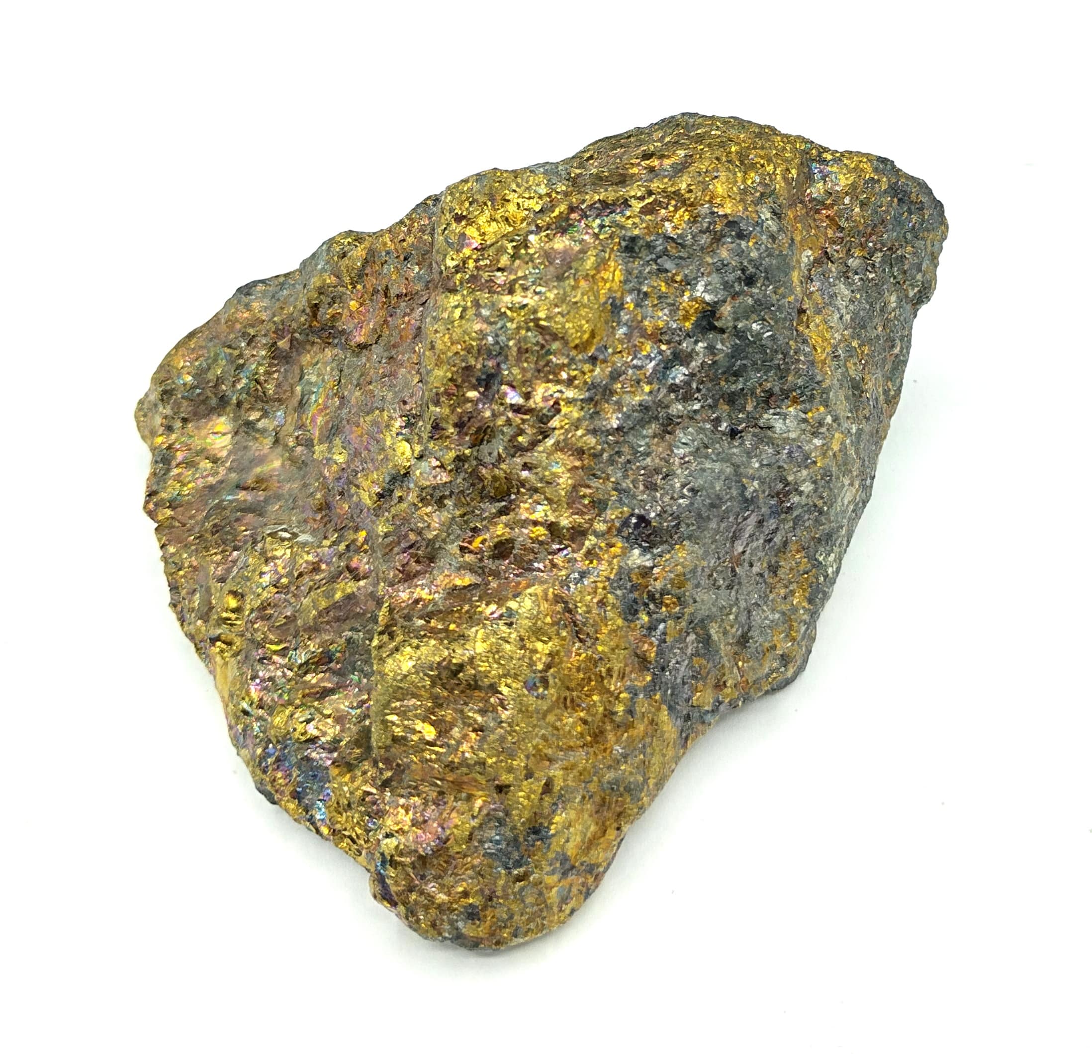 Chalcopyrite, Bornite et Horblende, Mine Silberberg, Bavière, Allemagne.