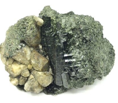 Diopside et Scapolite, Diana, Lewis, New-York, États-Unis (USA).