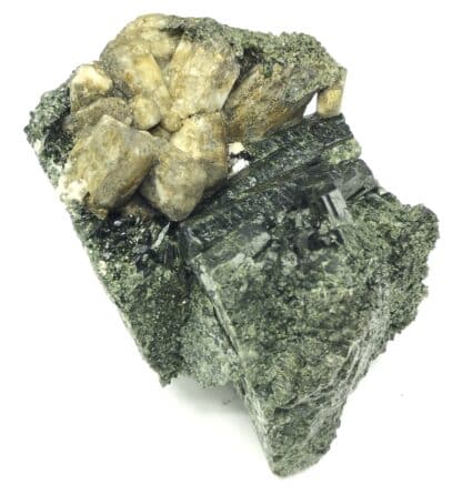 Diopside et Scapolite, Diana, Lewis, New-York, États-Unis (USA).