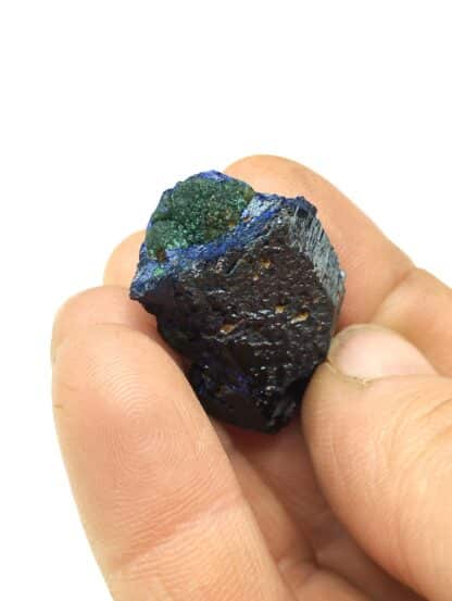 Azurite et Malachite, Puits XII, Touissit, Maroc.