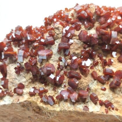 Vanadinite, Mibladen, Maroc.