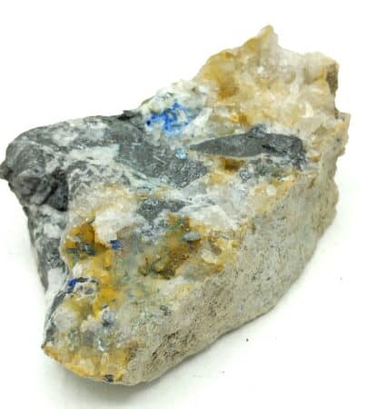 Linarite, Cérusite et Cuivres gris, La Verrière, Rhône.