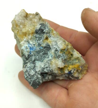 Linarite, Cérusite et Cuivres gris, La Verrière, Rhône.