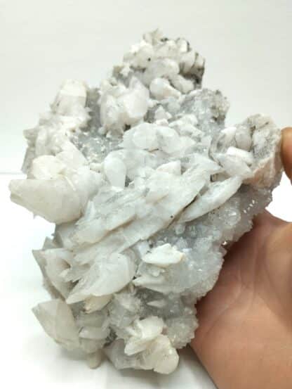 Calcite sur Quartz, Mine de Fontsante, Var.