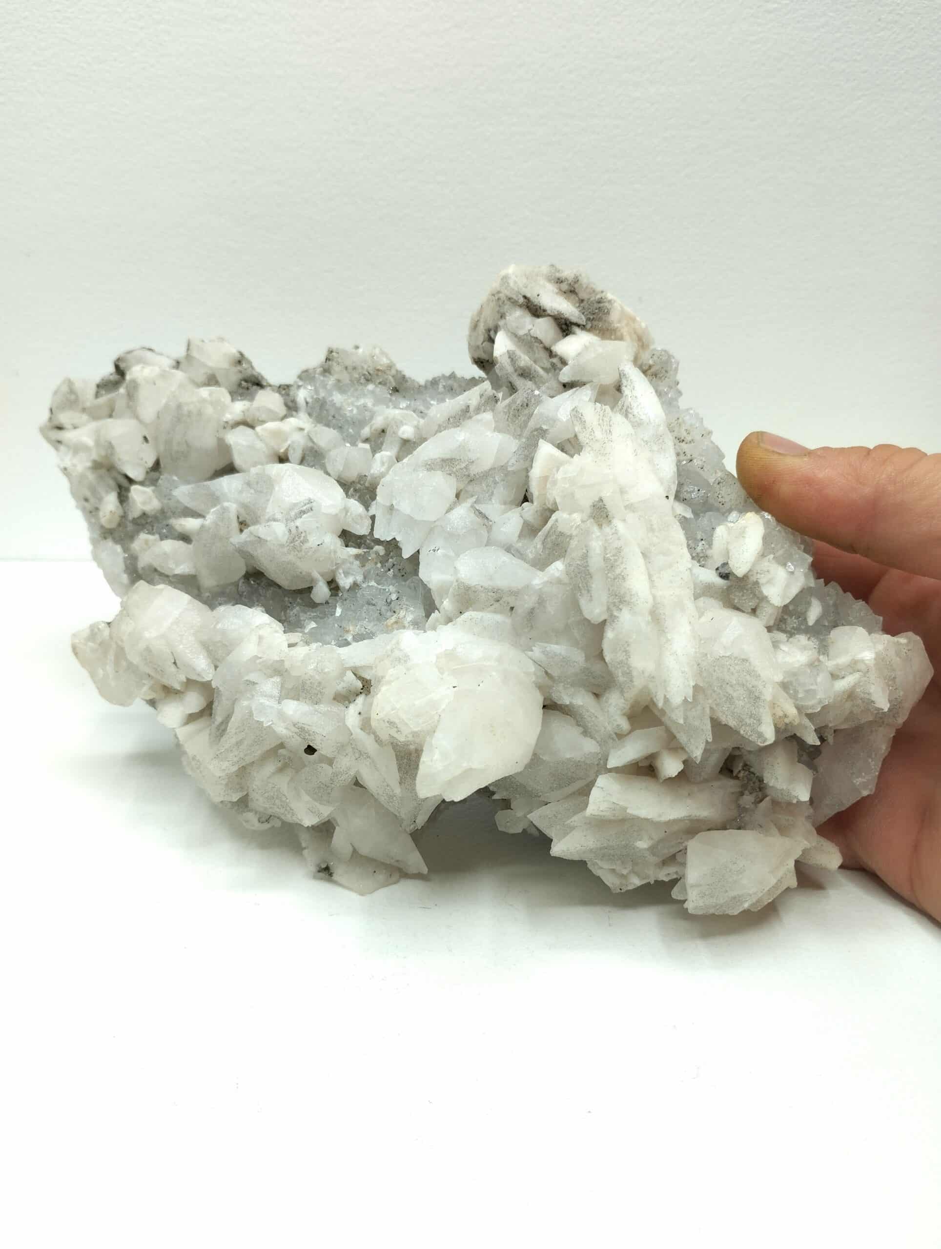 Calcite sur Quartz, Mine de Fontsante, Var.