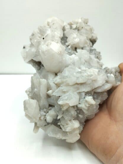 Calcite sur Quartz, Mine de Fontsante, Var.