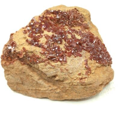 Vanadinite, Mibladen, Maroc.