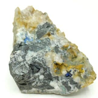 Linarite, Cérusite et Cuivres gris, La Verrière, Rhône.