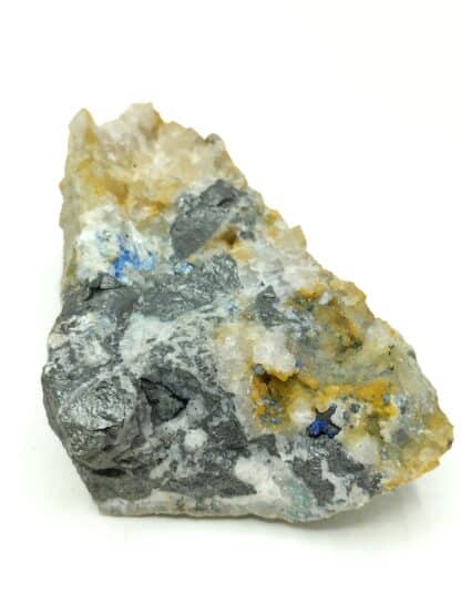 Linarite, Cérusite et Cuivres gris, La Verrière, Rhône.