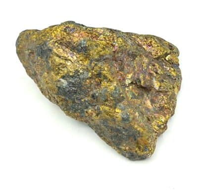 Chalcopyrite, Bornite et Horblende, Mine Silberberg, Bavière, Allemagne.