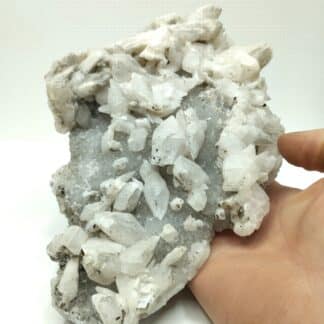 Calcite sur Quartz, Mine de Fontsante, Var.