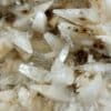 Prehnite et Pectolite, Mine Jeffrey, Asbestos, Quebec, Canada.