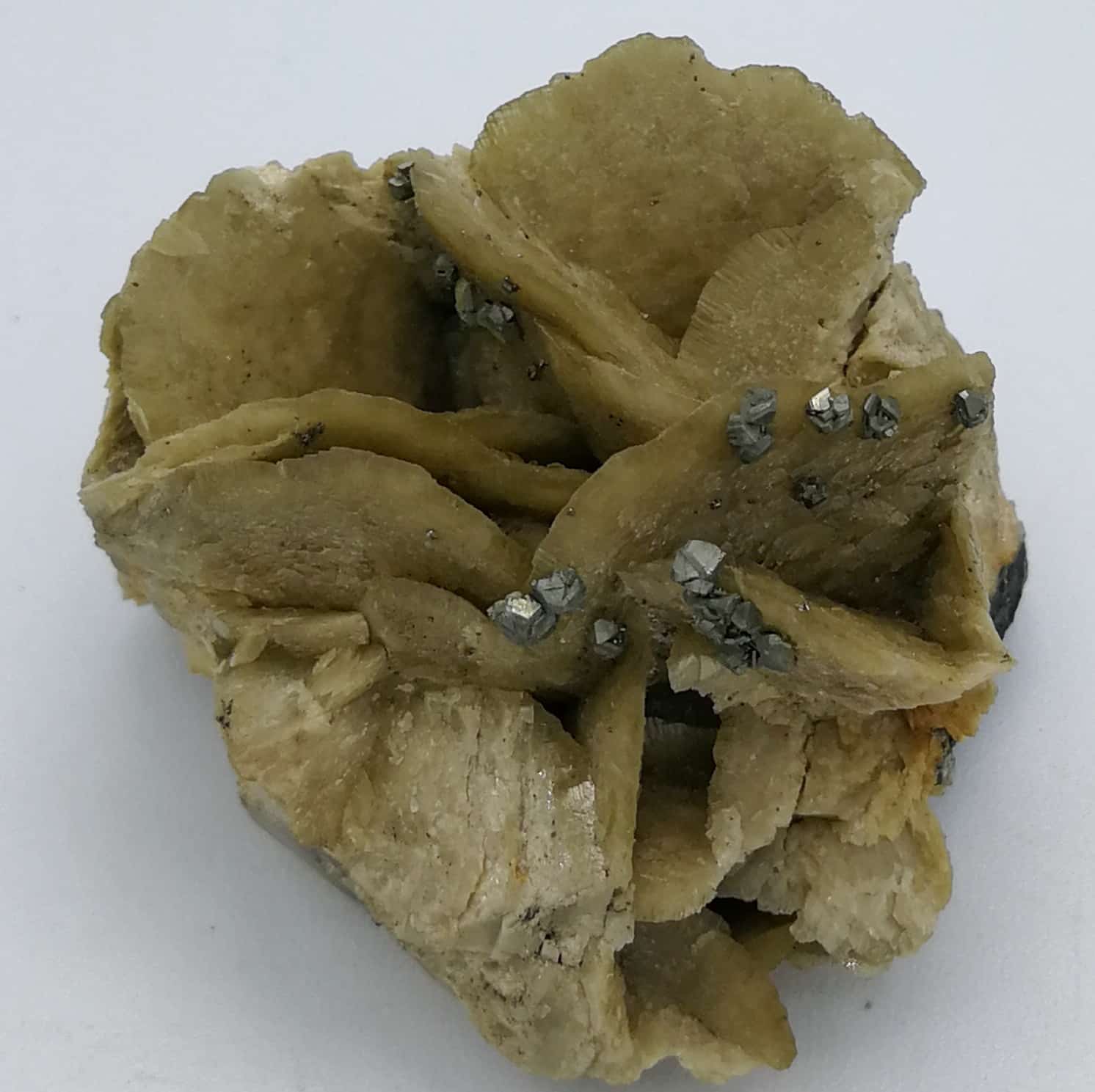 Pyrite, mésytite, Mines de La Mure, Isere.