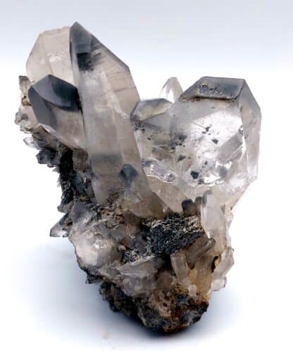 Quartz Carbon (macle de La Gardette ou japan law twin), Val Vals, Grisons, Suisse.