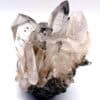 Quartz Carbon (macle de La Gardette ou japan law twin), Val Vals, Grisons, Suisse.