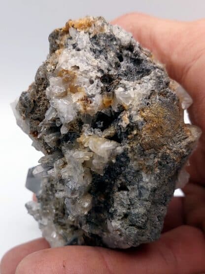 Quartz Carbon (macle de La Gardette ou japan law twin), Val Vals, Grisons, Suisse.