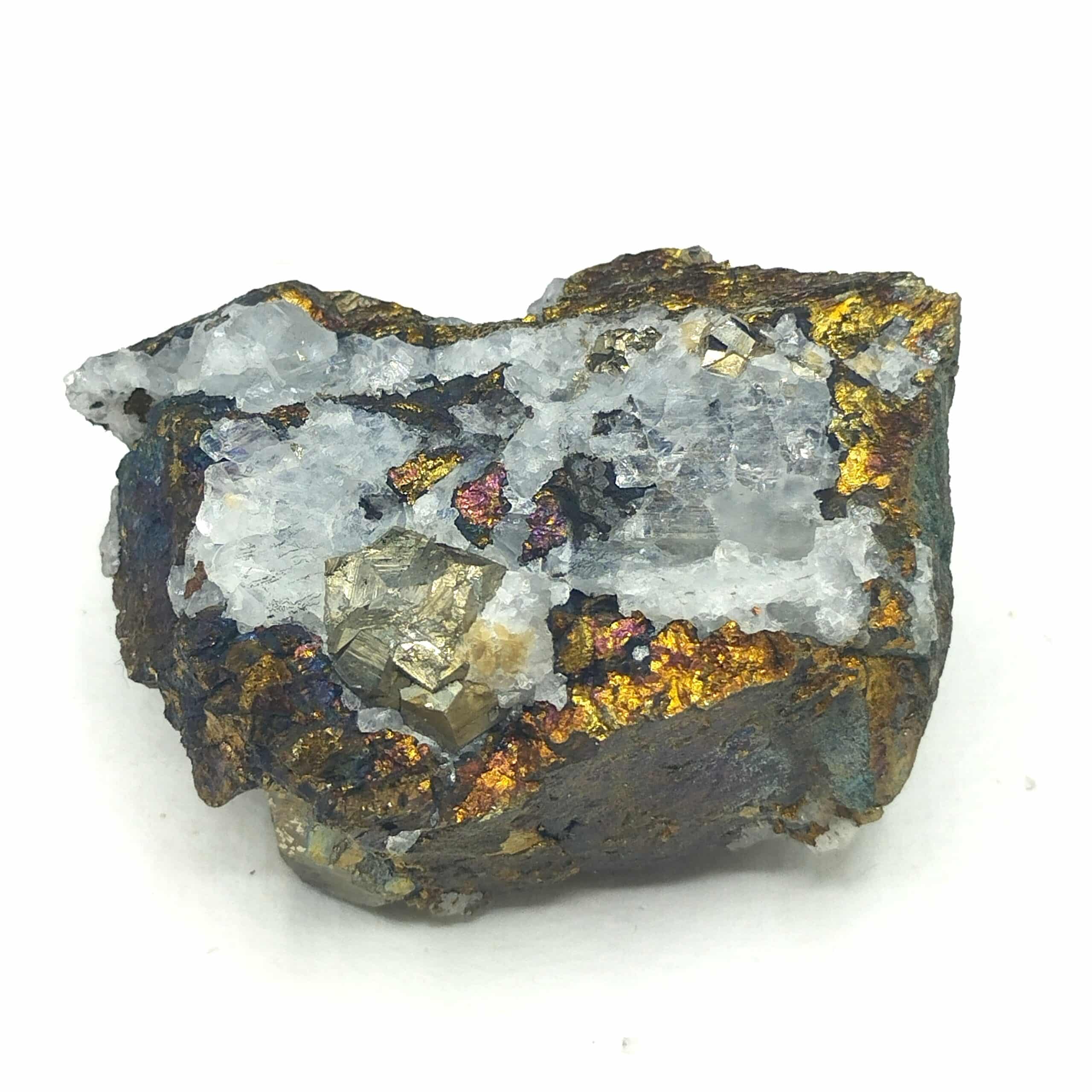 Pyrite et Chalcopyrite, Le Burc, Tarn.