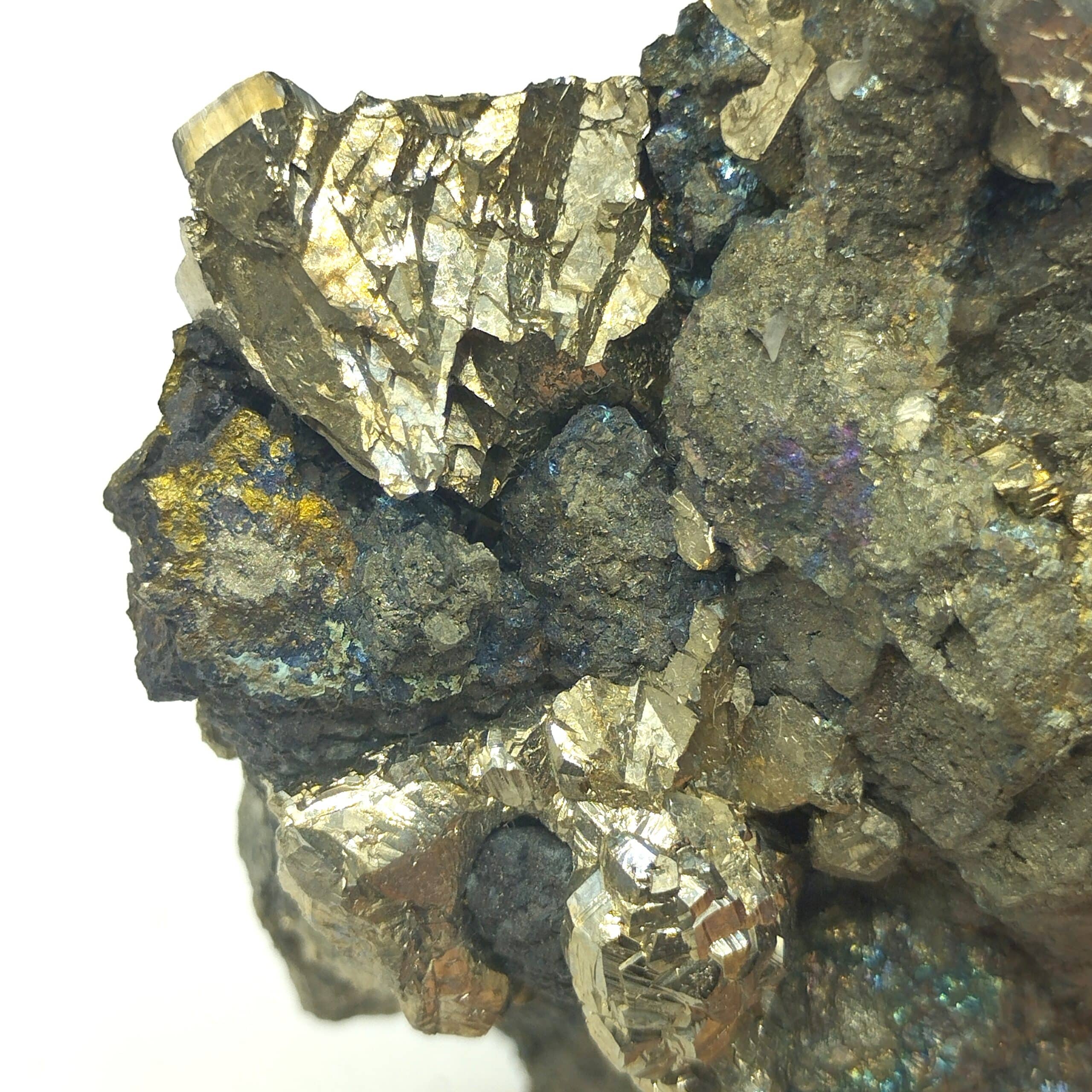 Pyrite et Chalcopyrite, Cuzac, Lot.